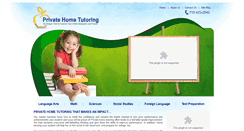 Desktop Screenshot of privatehometutoringservices.com